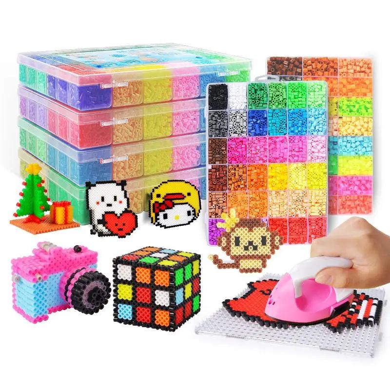 Perles Hama 2.6mm, 24/48 couleurs, perles éducatives en fer, puzzle 3D, garantie de lroning, perles