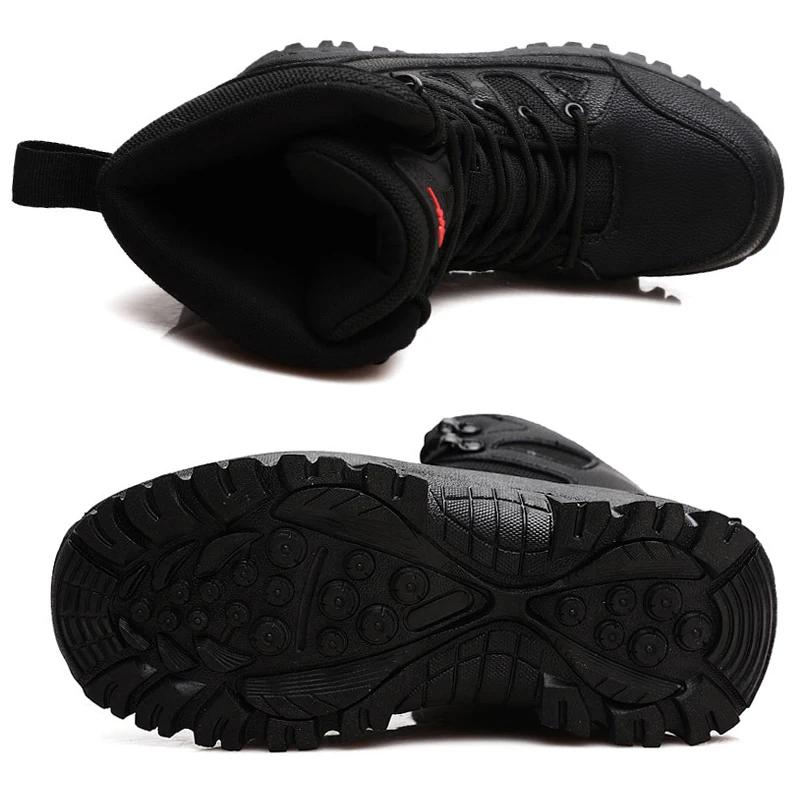 Hiver femmes haut de gamme en plein air en cuir en peluche chaussures de randonnée Trekking femme bo
