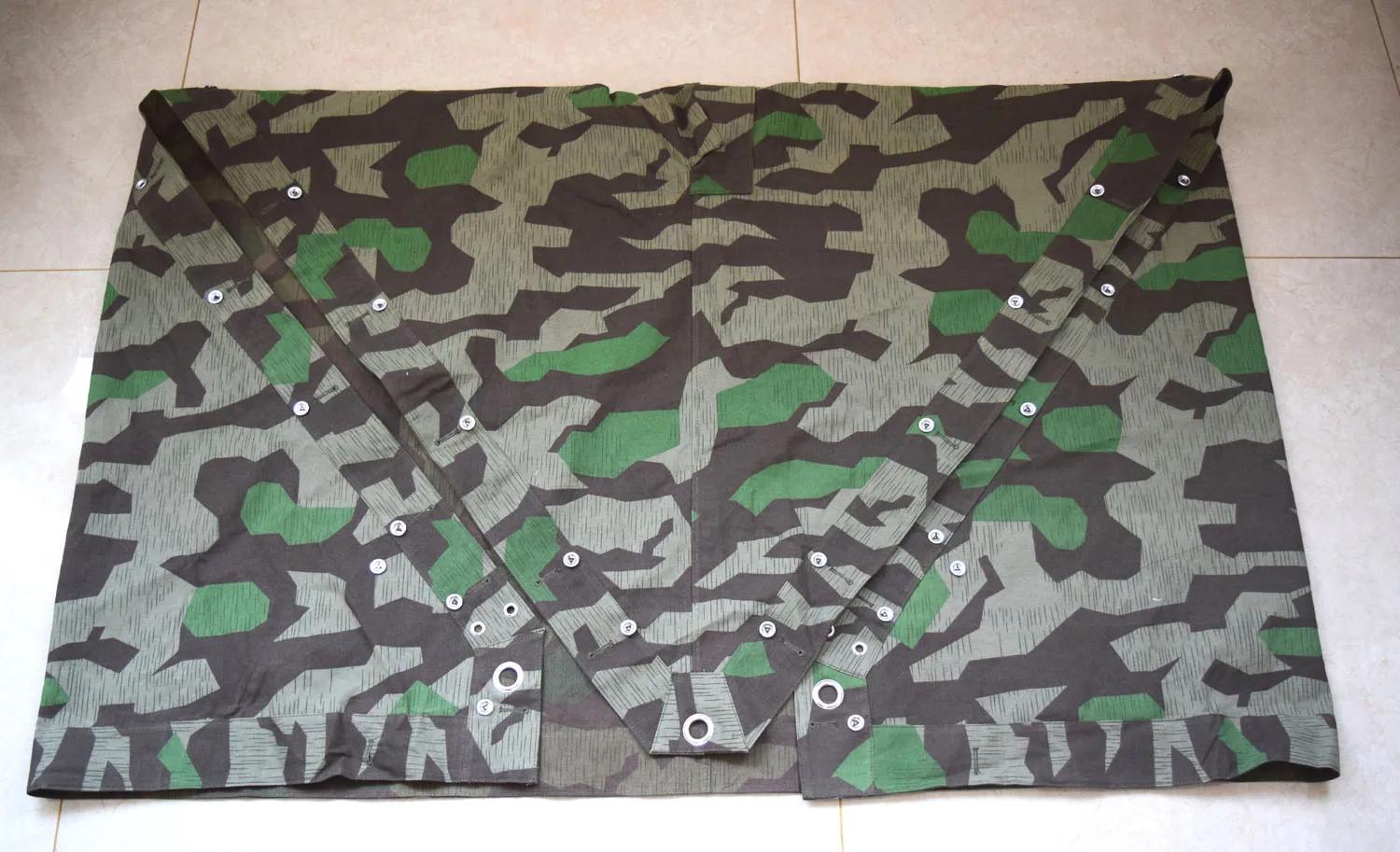 Reconstitution allemand CamSolomon Splinter Tent Grill Poncho
