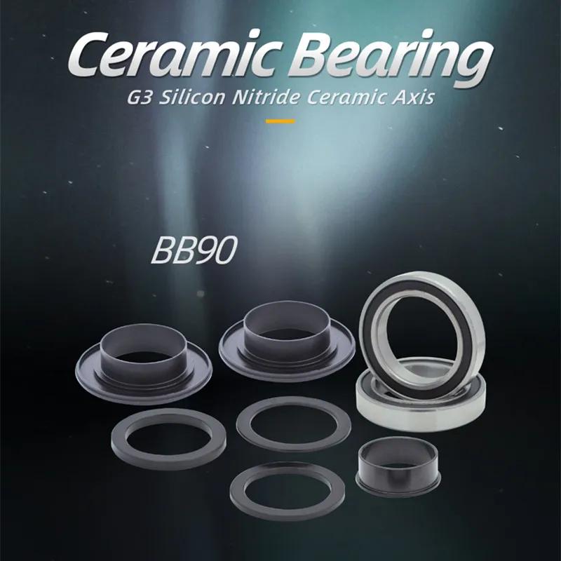 Kactus Tech BB90 Boîtiers de pédalier en céramique à pression pour VTT et vélos de route, pièces de