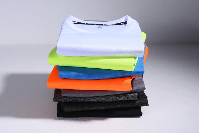 T-shirt de sport en polyester pour hommes, vêtements de sport, coupe couvertes, vêtements de sport,