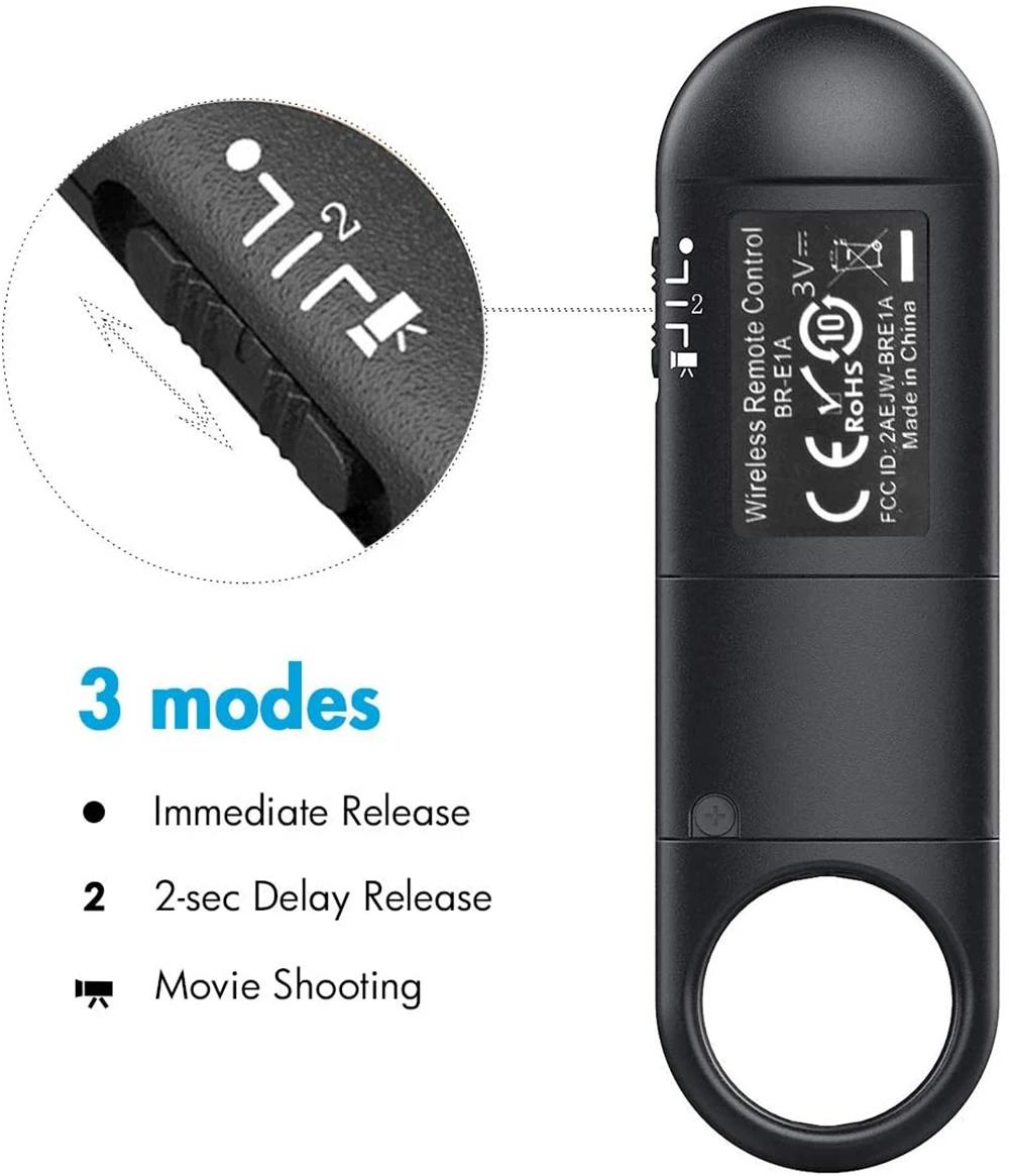AODELAN BR-E1A Sans Fil Bluetooth Télécommande Déclencheur pour IL EOS R100 R5II R3 RP 850D 6DII 90D