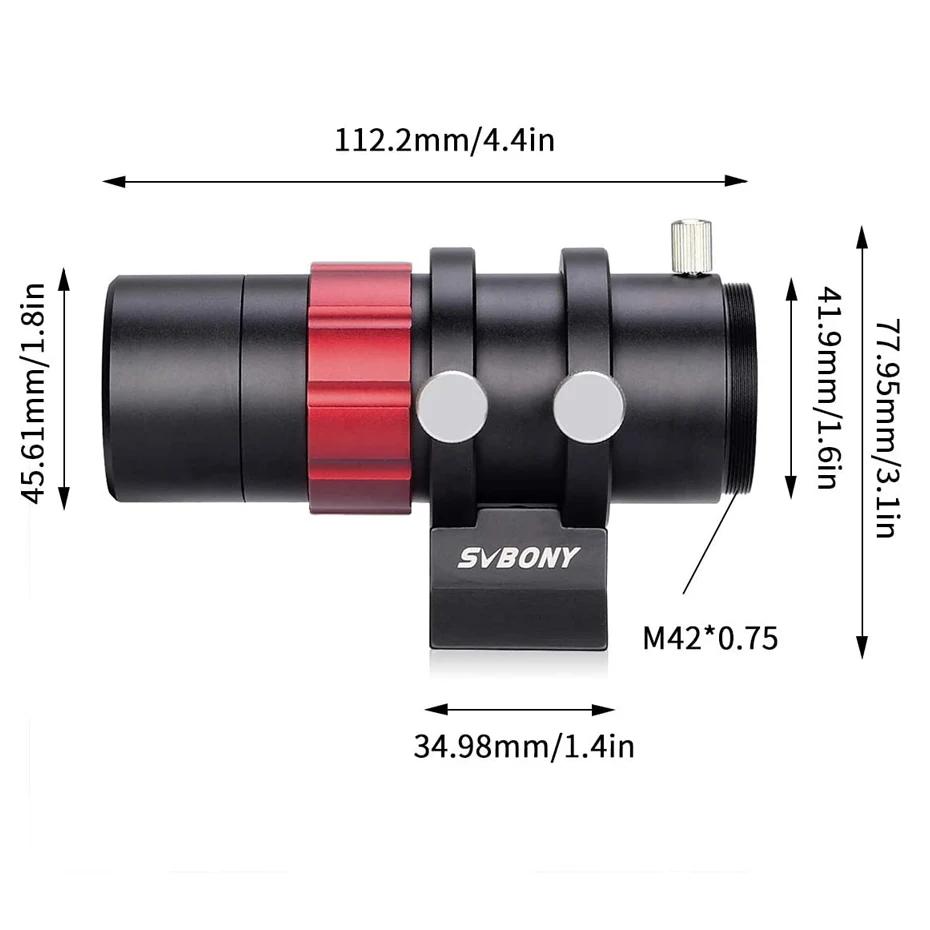 SVBONY Lunette guidage compacte ultra-mini 30mm f/4 - Pour caméras SV165 SV305 ZWO guidage automatique astro