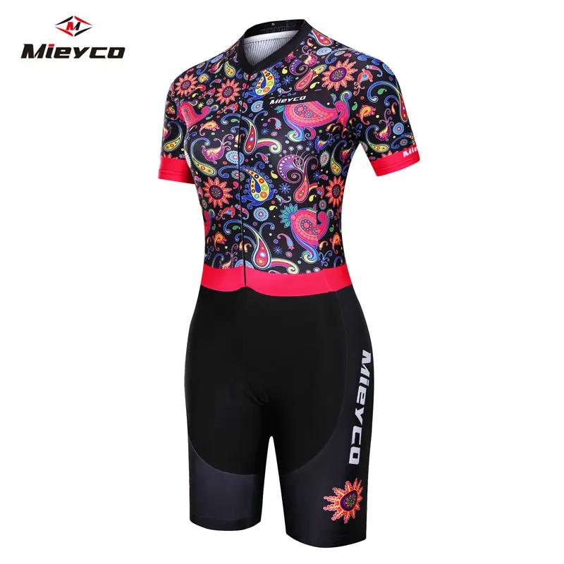 Tenue de triathlon estivale pour vélo, combinaison à manches courtes, sweat-shirt et collants, ensem