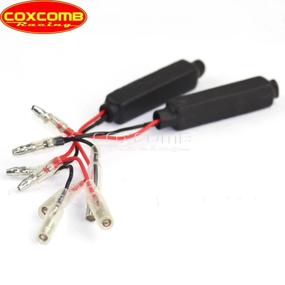 Indicateur de clignotant universel noir pour moto, 2 pièces, 12V, 10w, 10 Ω, indicateur de charge LE
