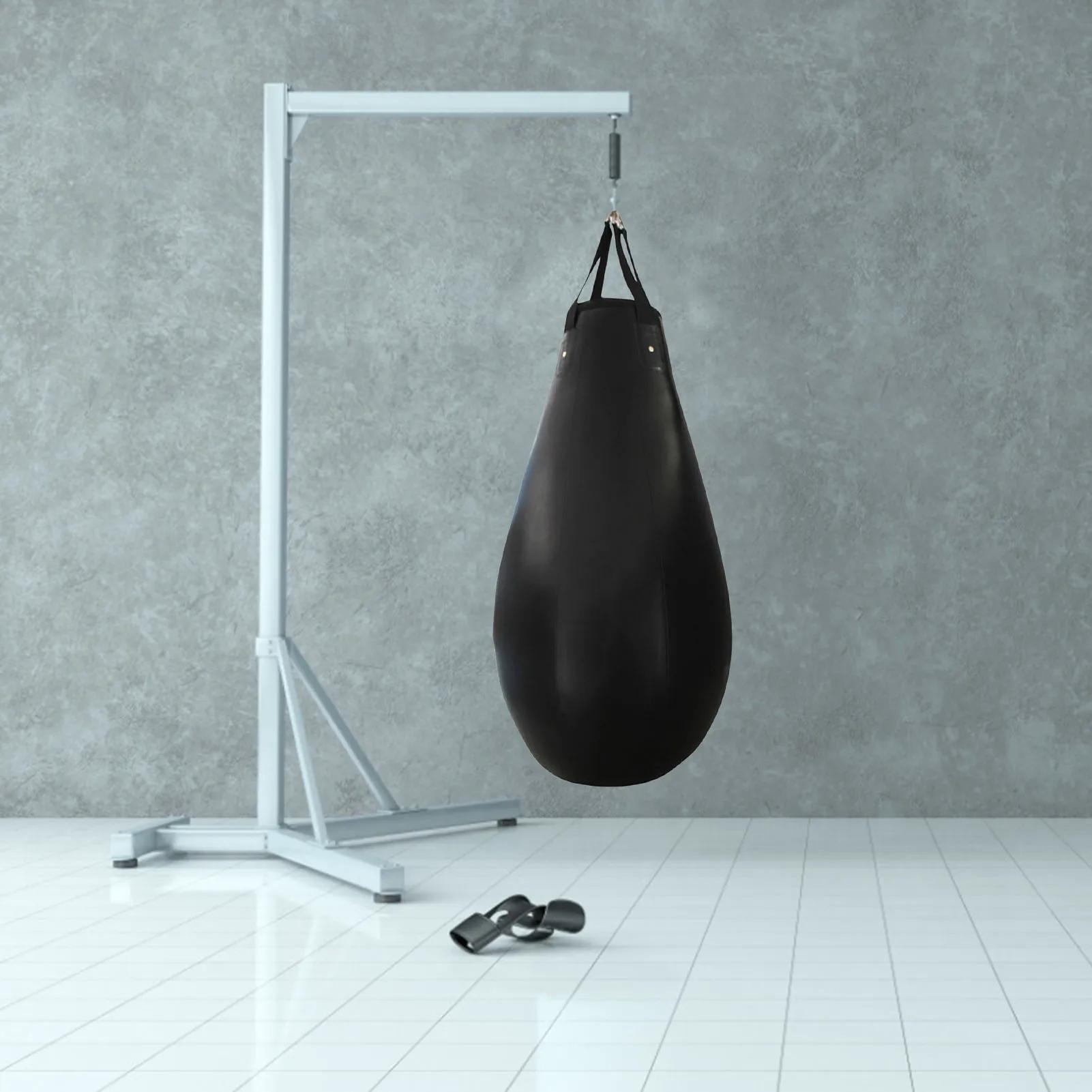Sac de boxe en cuir PU, équipement de fitness, sac de frappe, entraînement de boxe, MMA, Muay Thai,
