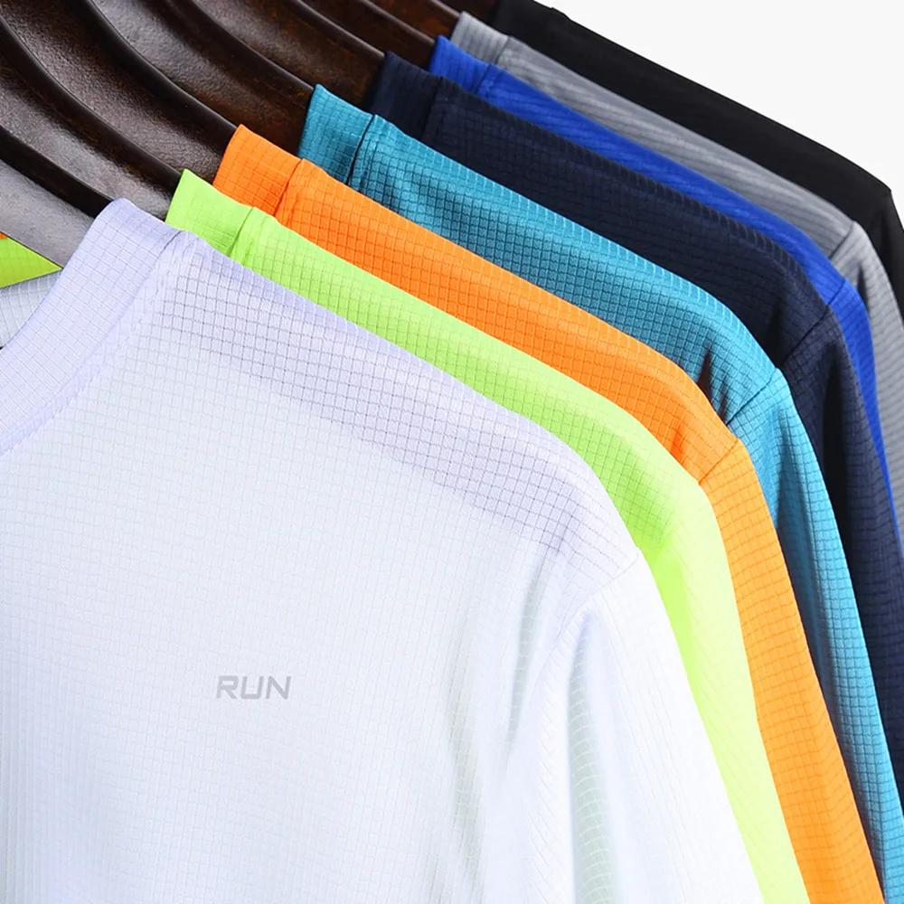 T-Shirt sport multicolore séchage rapide Homme - Maillot gymnastique respirant - Chemise Fitness course été