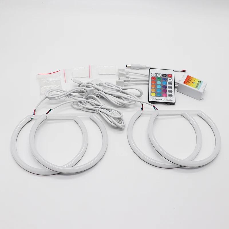 Kit yeux d'ange en coton RVB, anneau 131mm x 4, pour BMW E36 E38 E39 E46 525i 528i 530i 540i 740i ex