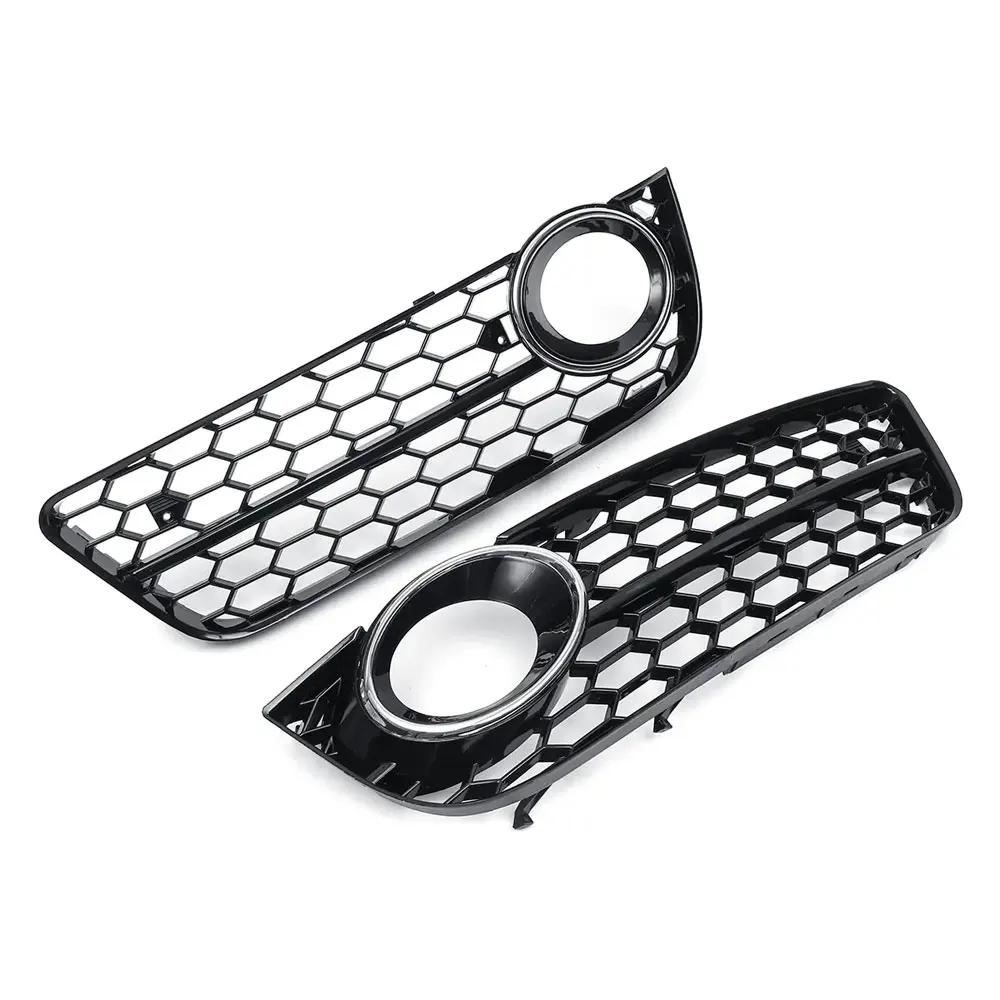 Calandre de phare antibrouillard pour pare-choc avant de voiture, couverture en maille nid d'abeille