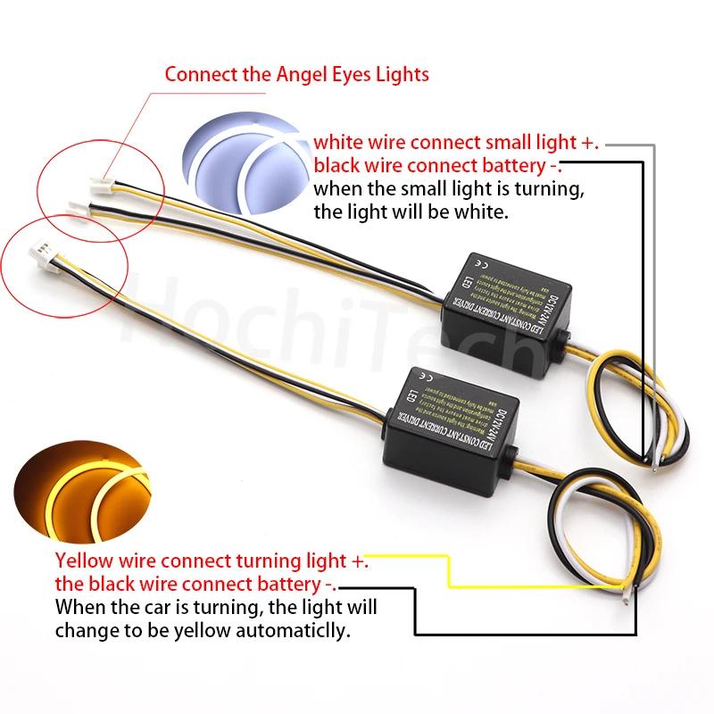Kit d'anneaux œil d'ange LED en coton SMD de haute qualité, accessoires de voiture pour BMW E30 E32