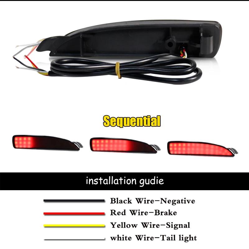 IJDM pour 04-08 Mazda 3 berline/brin feu de position latéral arrière et pour Mazda 5 6 LED feux réfl