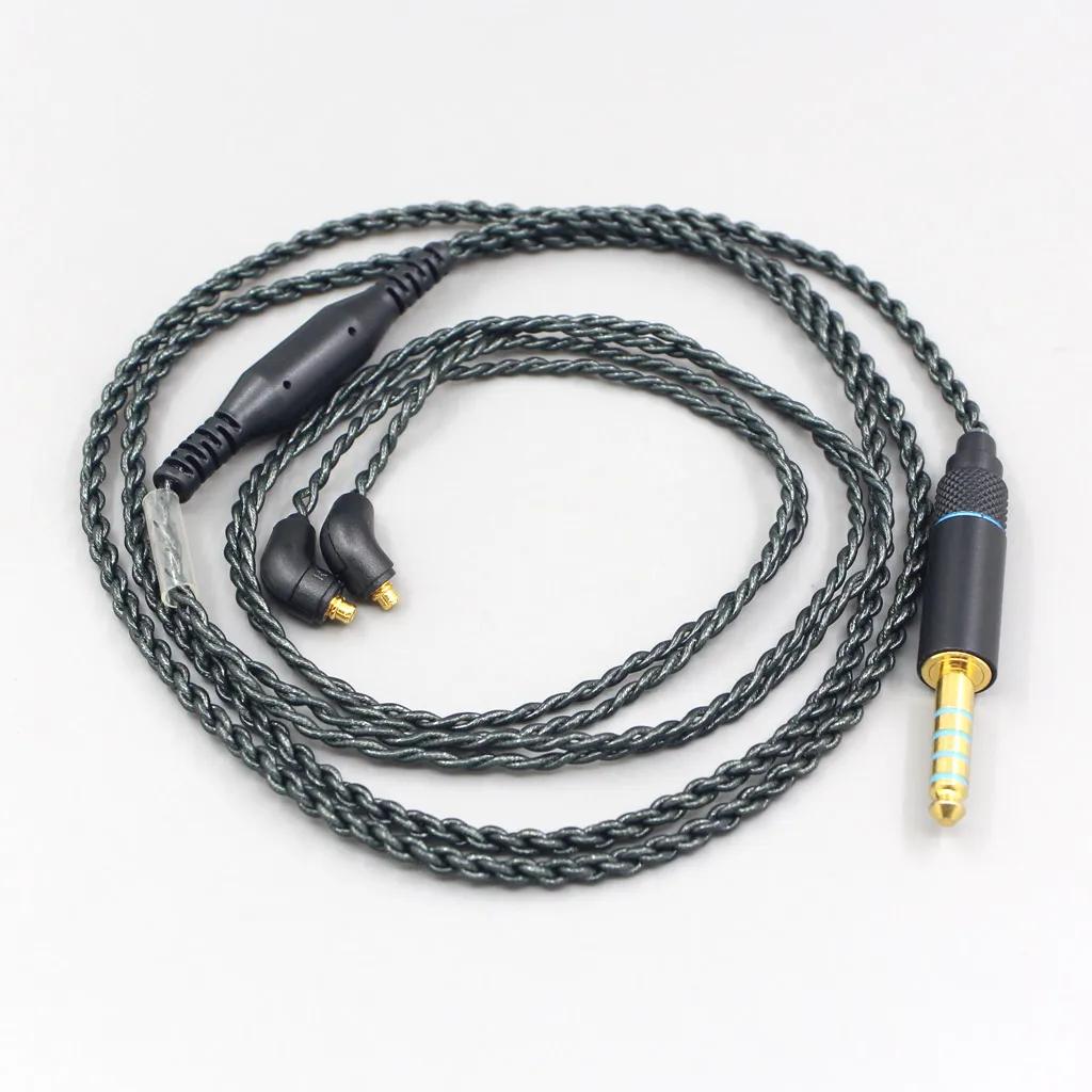 Câble d'écouteurs à feuille d'argent équilibré, 45ohm, 3.5mm 2.5mm 4.4mm, pour ER4SR ER4XR ER3XR ER3