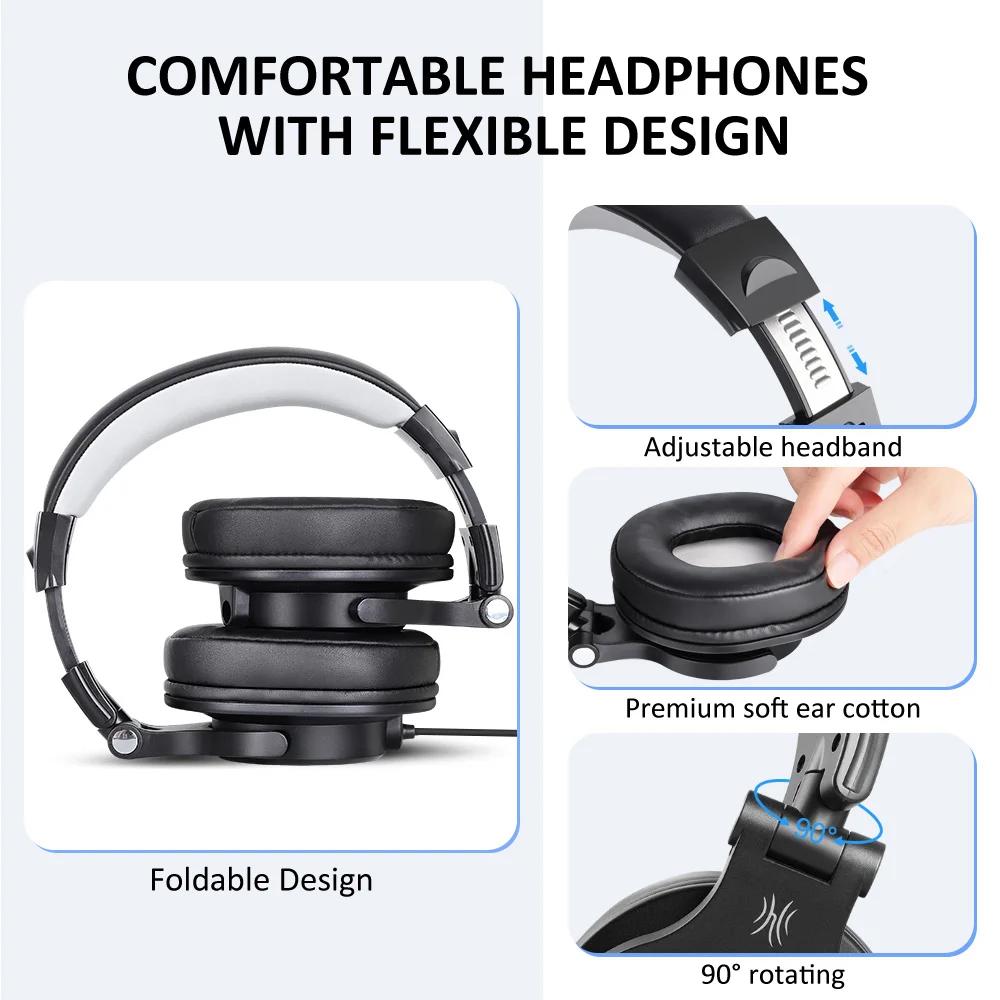 Oneodio – casque gaming de jeu filaire 3.5mm sur l'oreille avec Microphone détachable pour PC, ordin