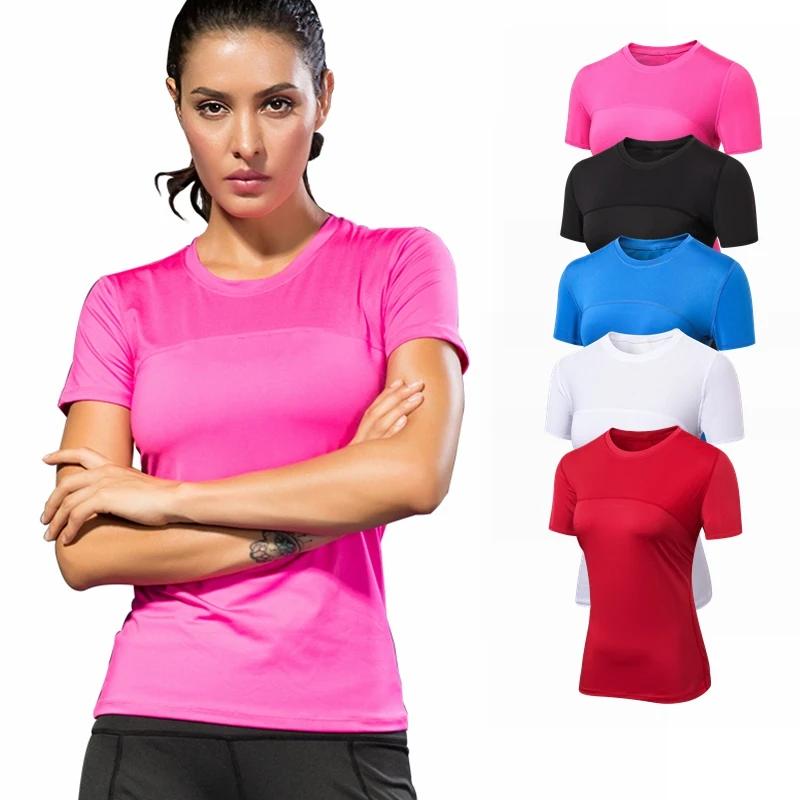 T-shirt de Yoga pour femmes, de Fitness, de course, de Sport, à séchage rapide, nouvelle collection