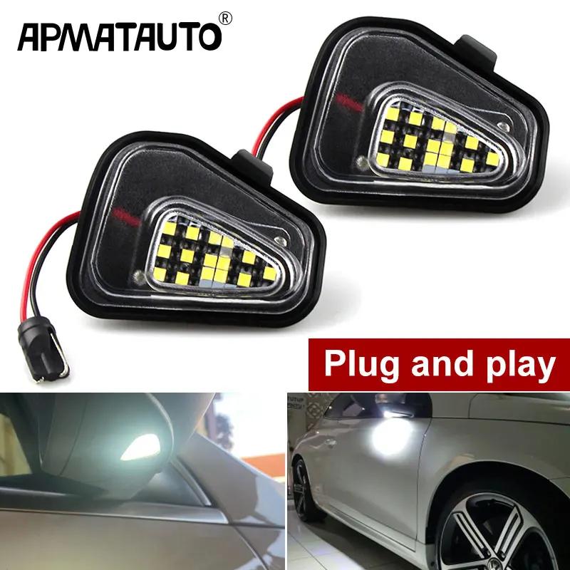 Ampoule LED pour rétroviseur latéral, Canbus, 2 pièces, pour VW Volkswagen EOS Beetle CC Passat B7 3