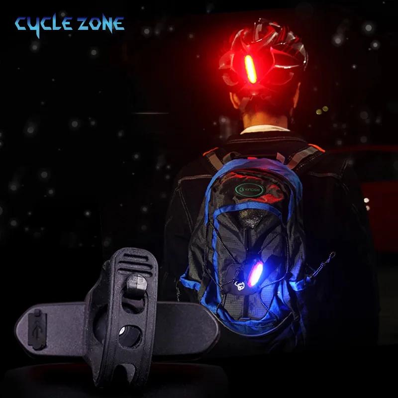Feu arrière de vélo vtt, lumière rouge, lampe de sécurité chauffante, Rechargeable par USB, lumière