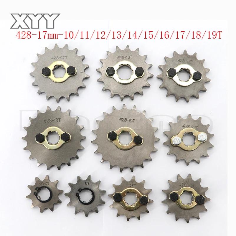 428 # Pignon de moteur avant 17mm, 10 11 12 13 14 15 16 17 18 19T, dent pour Dirt Pit Bike ATV Qua