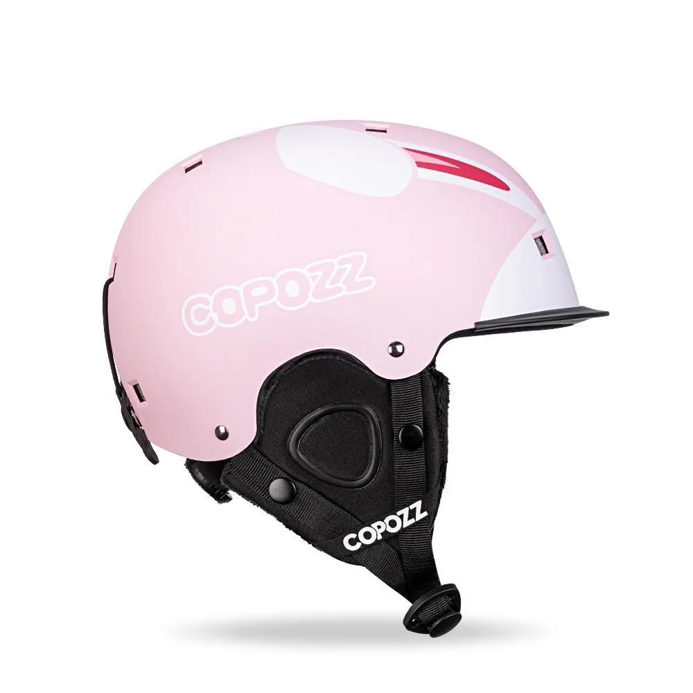 COPOZZ – casque de Ski de dessins animés pour enfants, moulé intégralement, sécurité, cyclisme en pl