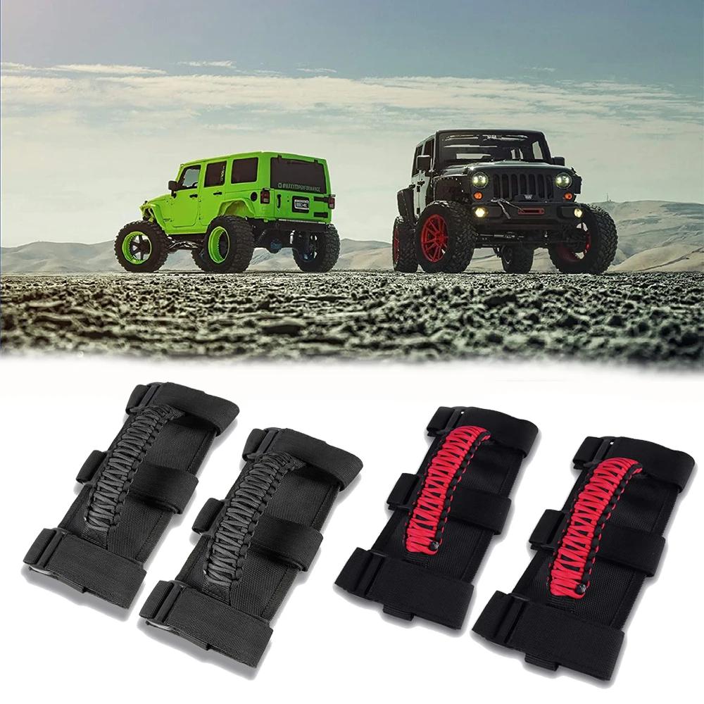 Pour Jeep Wrangler CY YJ TJ JK JKU JL JLU & Gladiator JT 1955-2024 + poignées de maintien de barre d