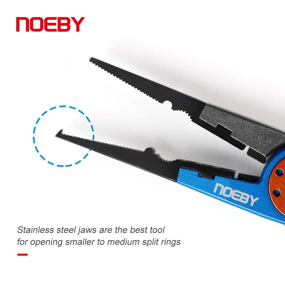NOEBY pince de pêche en acier inoxydable anneau fendu multifonctionnel enlever les crochets outil pi