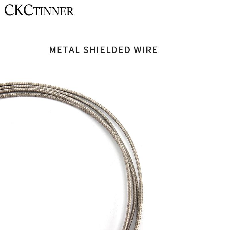 Thermocouple de Type K 4x30mm, 1/2/3/4/5M, Type de sonde, fil tressé blindé, capteur de température
