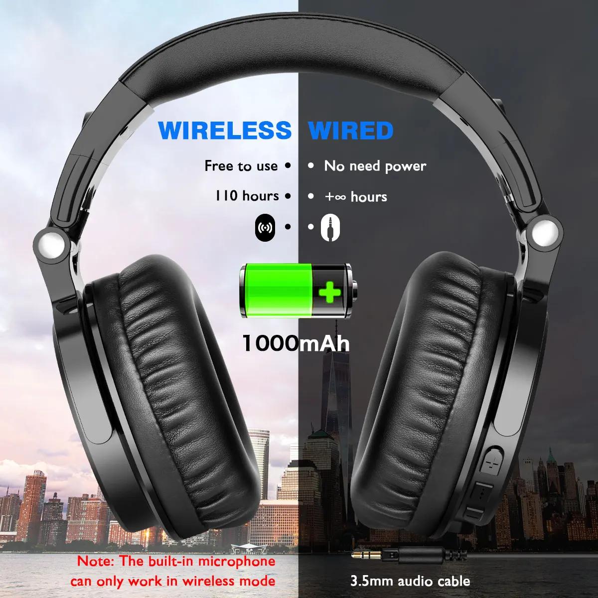 Oneodio-Casque d'écoute sans fil Pro-C, avec pilotes en néodyme 50mm, 110 heures de temps de jeu, BT