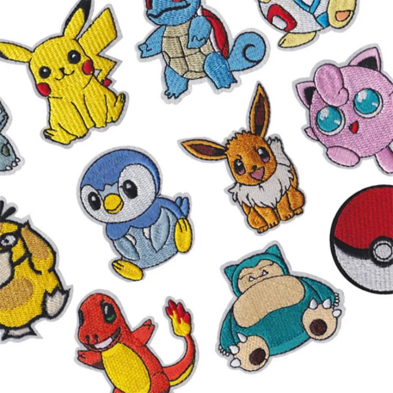 Chaud 40 style Pokemon fer sur patch brodé vêtements patchs dessin animé pour vêtements enfant Umbre