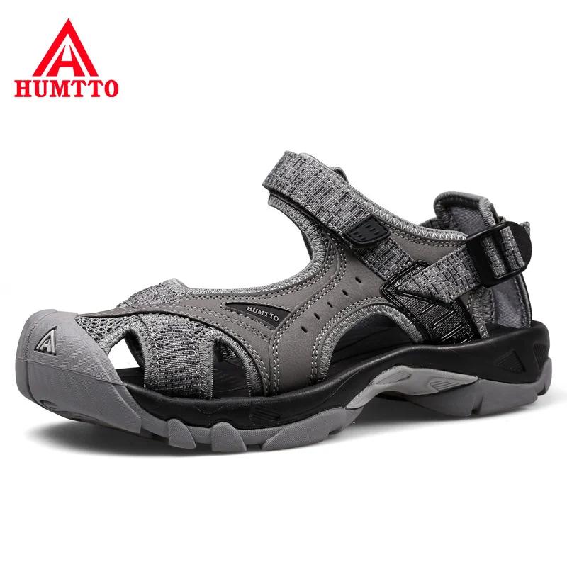 HUMTTO – chaussures d'eau respirantes pour hommes, sandales de plage, de Trekking, d'extérieur, à sé