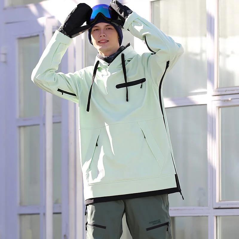 RUN05.RIVER-Sweat à capuche de snowboard pour homme, sports de plein air, veste de ski, haute qualit