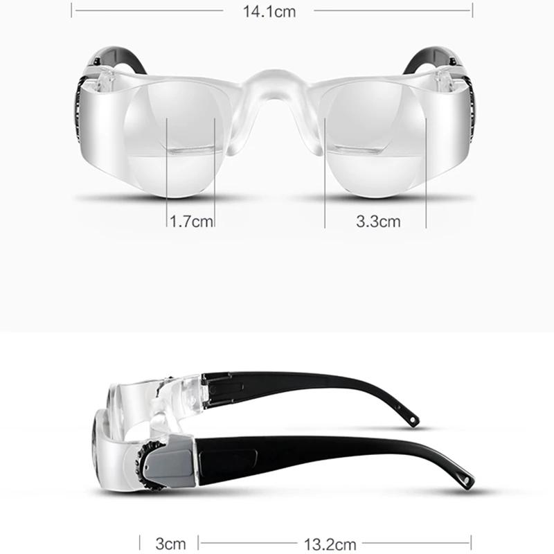 2.1X Max TV lunettes loupe lentille avec dioptrie + 3 binoculaires téléphone portable loupe avec sup