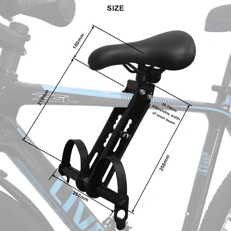 Siège de vélo pour enfants, selle de vélo vtt pour enfants, cadre avant, siège pour bébé, guidon de