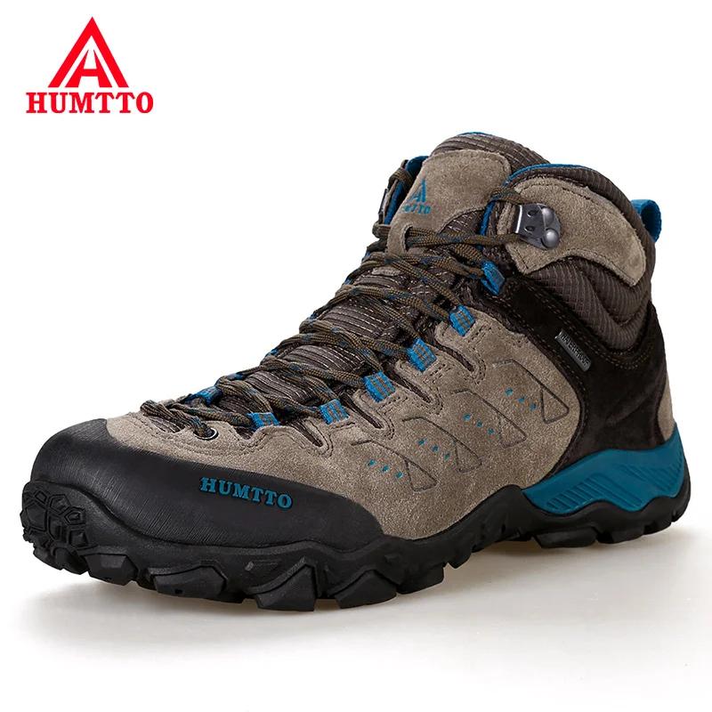 Chaussures randonnée cuir HUMTTO - Baskets imperméables homme femme trekking