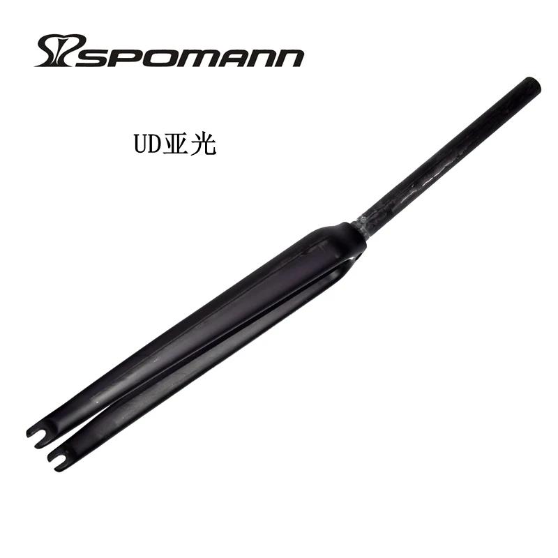 Date 700C 25.4mm course vélo de route brillant mat 3K UD fourche entièrement en fibre de carbone pis