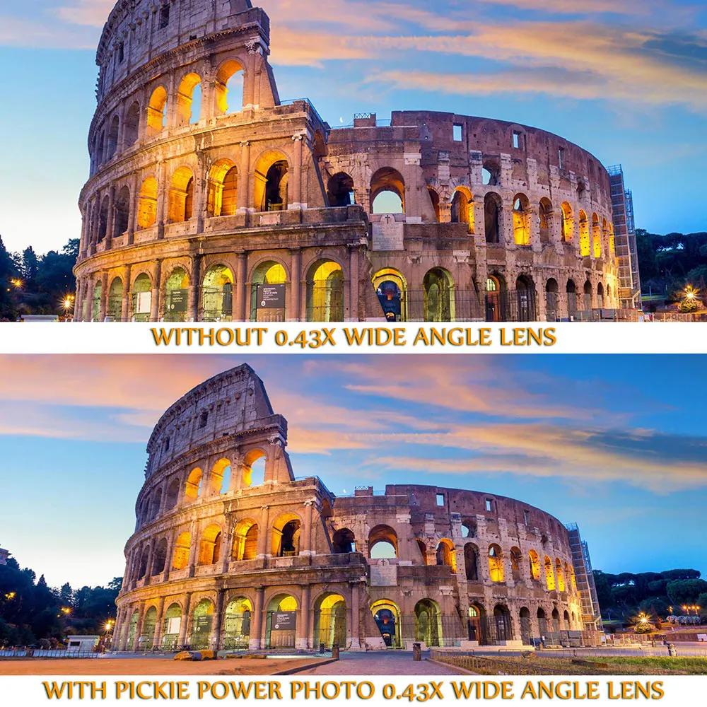 Objectif de caméra grand Angle HD professionnel 52 55 58MM 0.43x, Macro pour Canon EOS Rebel 77D T7i
