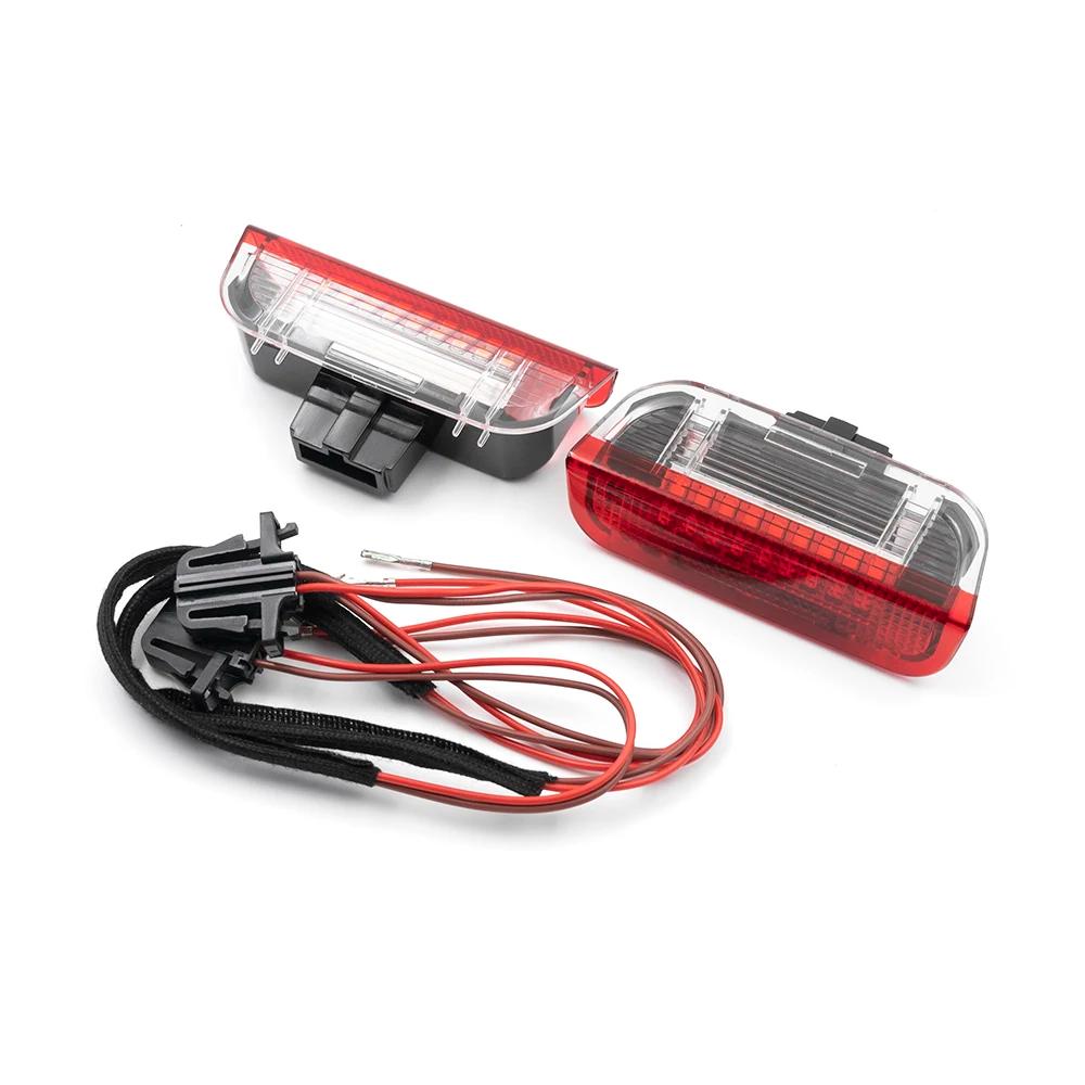 4x blanc/rouge Led porte courtoisie voyant d'avertissement intérieur lampe de bienvenue pour VW Golf