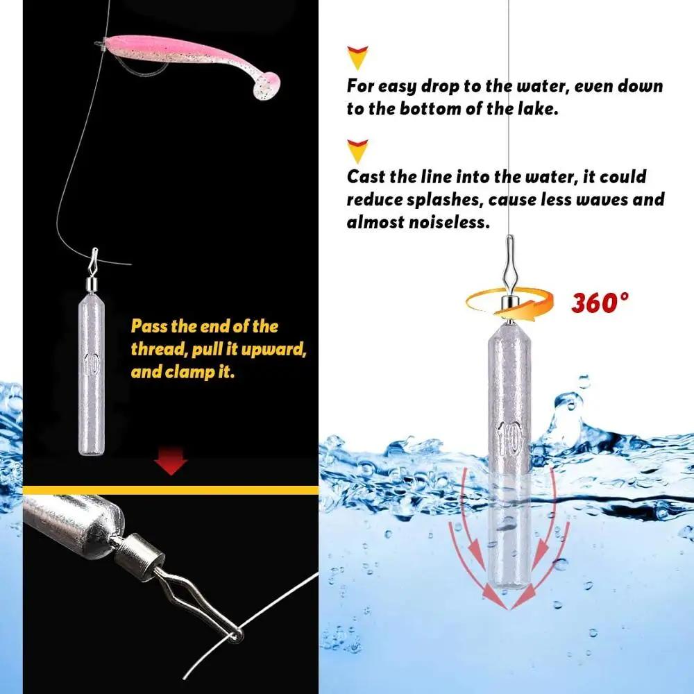 10 pièces plombs de pêche 3.5g 5g 7g 10g 14g 20g plombs de poids de tir de chute accessoires de maté