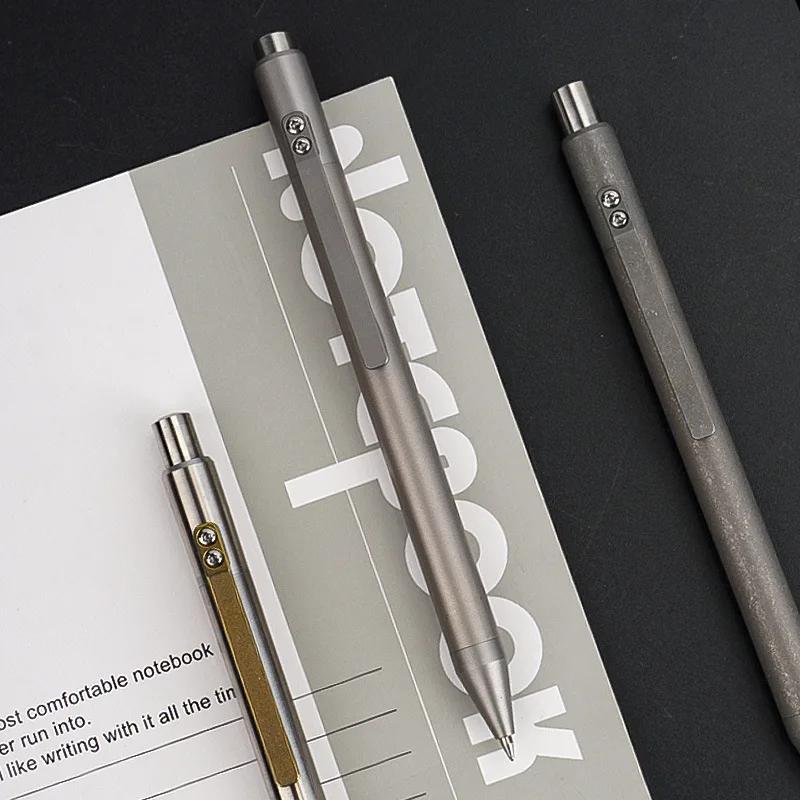 EDC – stylo en alliage de titane, avec écriture professionnelle, multifonctionnel, Portable, pour l'
