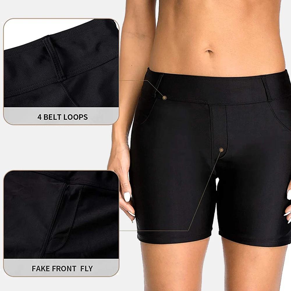 Anfilia-Short de bain pour femme, maillot de bain de plage astronomique, Tankini BoardGoals