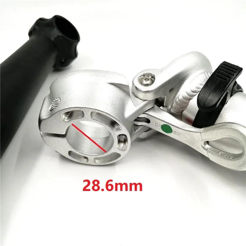412 tige de vélo pliante 25.4mm-guidon 28.6mm-fourche 21.5cm Double écrou fixation intérieur tige pl