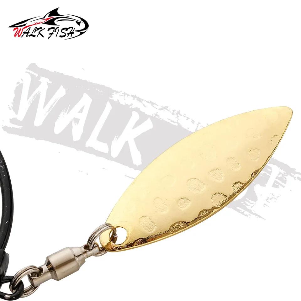 WALK FISH 3 pièces 2g 3g 4g 5g 7g 9g crochet de manivelle cuillère en métal paillettes ajouter du po