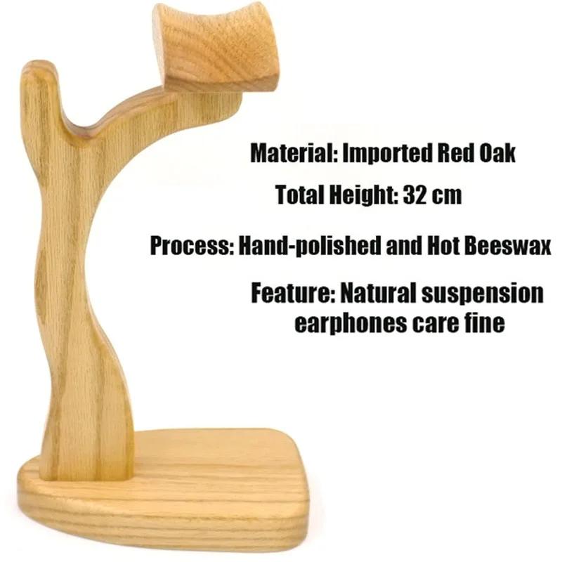 Support pour écouteurs classique en bois, support universel pour écouteurs, présentoir de bureau pou