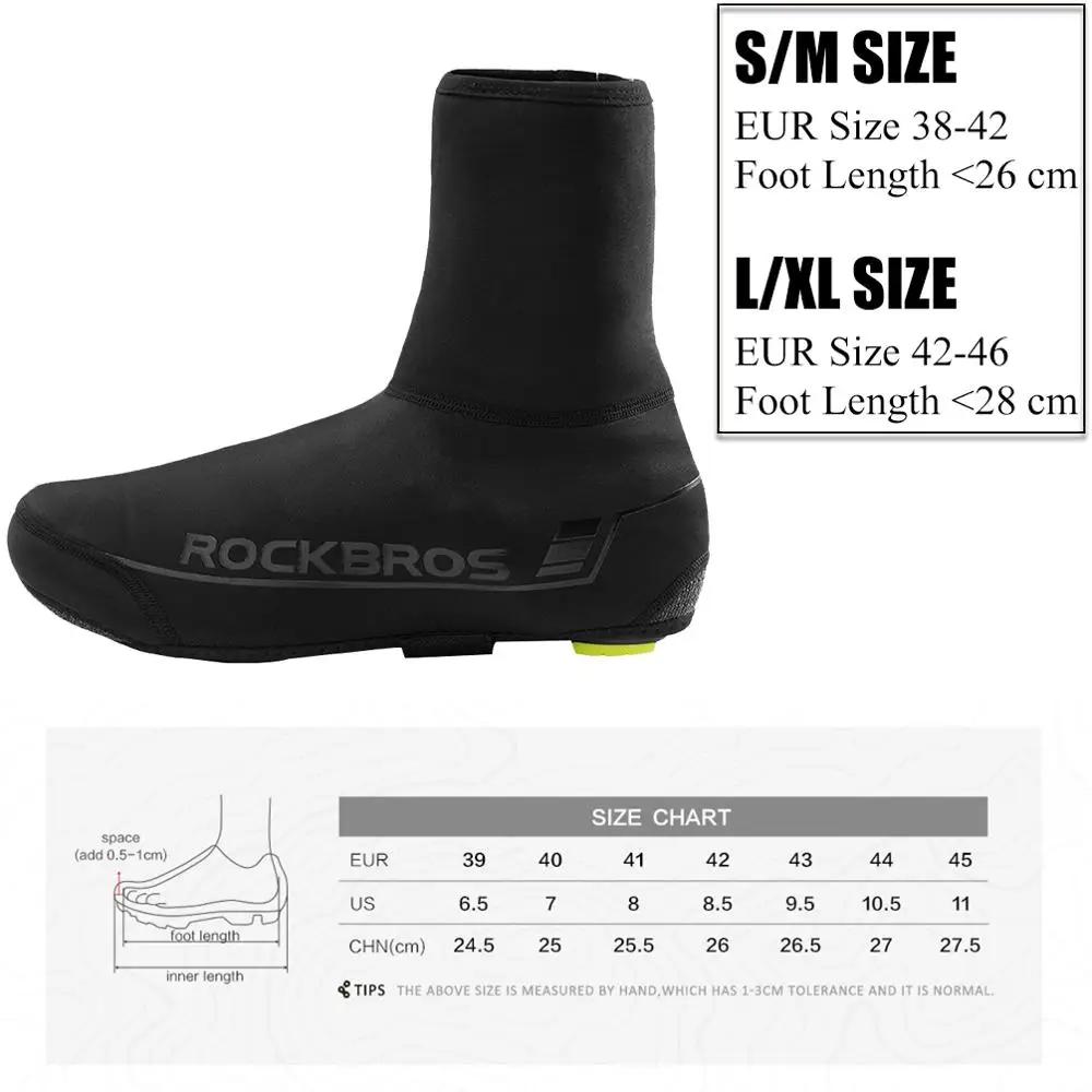 ROCKBROS hiver cyclisme couvre-chaussures vtt plus chaud couvre-chaussures vélo chaussures couvre ré