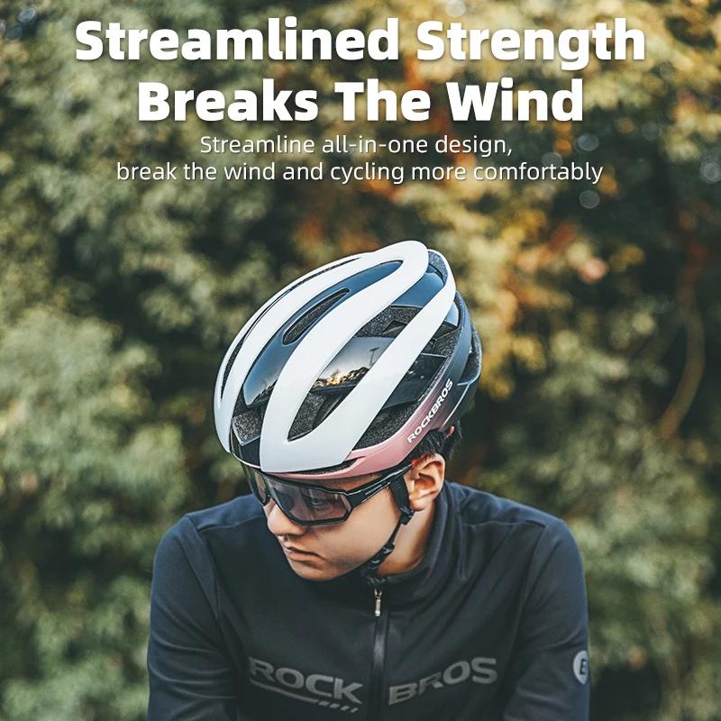 ROCKBROS-casque de vélo ultraléger, casque de vélo de route, vtt, Scooter, casque de moto