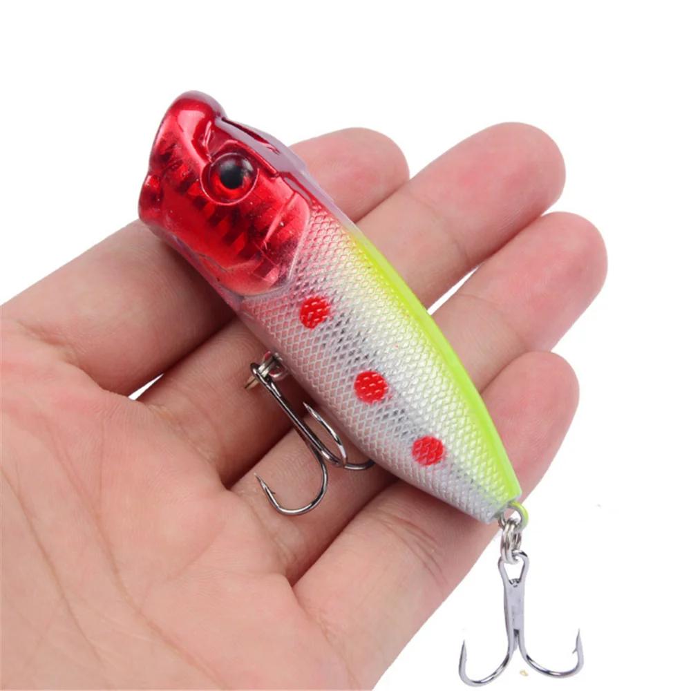 1 pièces leurres de pêche Popper 6.5 cm 12g eau supérieure dur Isca appâts artificiels Wobblers mani