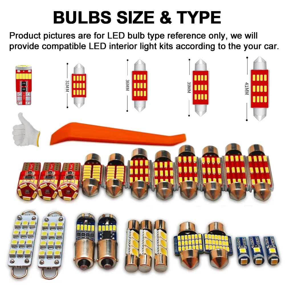 BADEYA-Kit d'ampoules de lecture Canbus White Brave Free, LED d'intérieur breton, Renault Clio 2, 3,