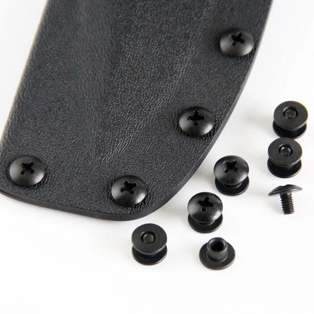 Jeu de Vis en Acier Noir pour Poteau Court Chicago, Tête Croisée, Parfait pour le Bricolage, Étuis/C