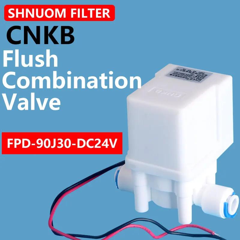 Électrovanne de purificateur d'eau CNKB DC24V RO à connexion rapide, avec limite de débit de 300cc e