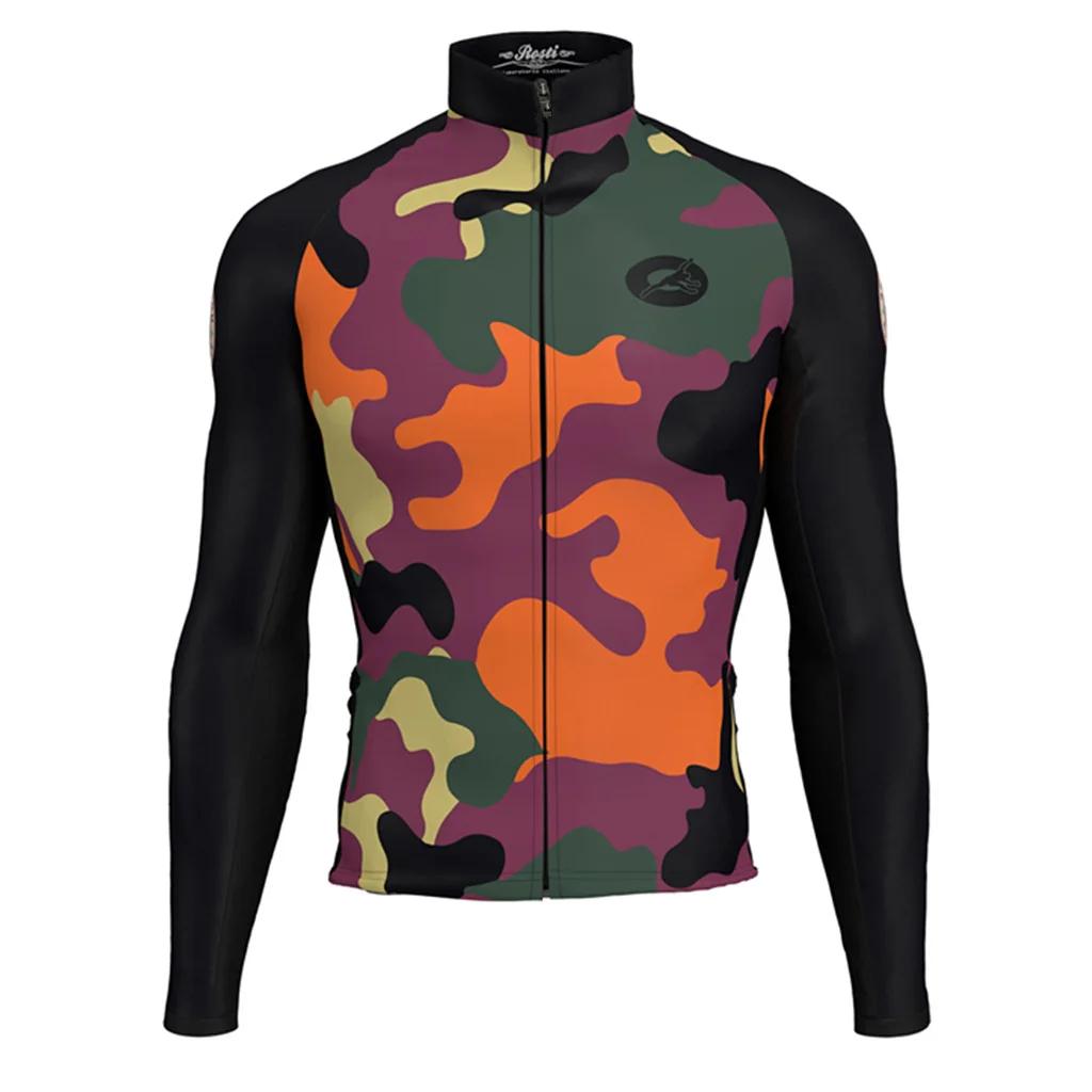 Rosti hiver cyclisme à manches longues thermique polaire vestes chaudes Traje Ciclismo Hombre Motocr