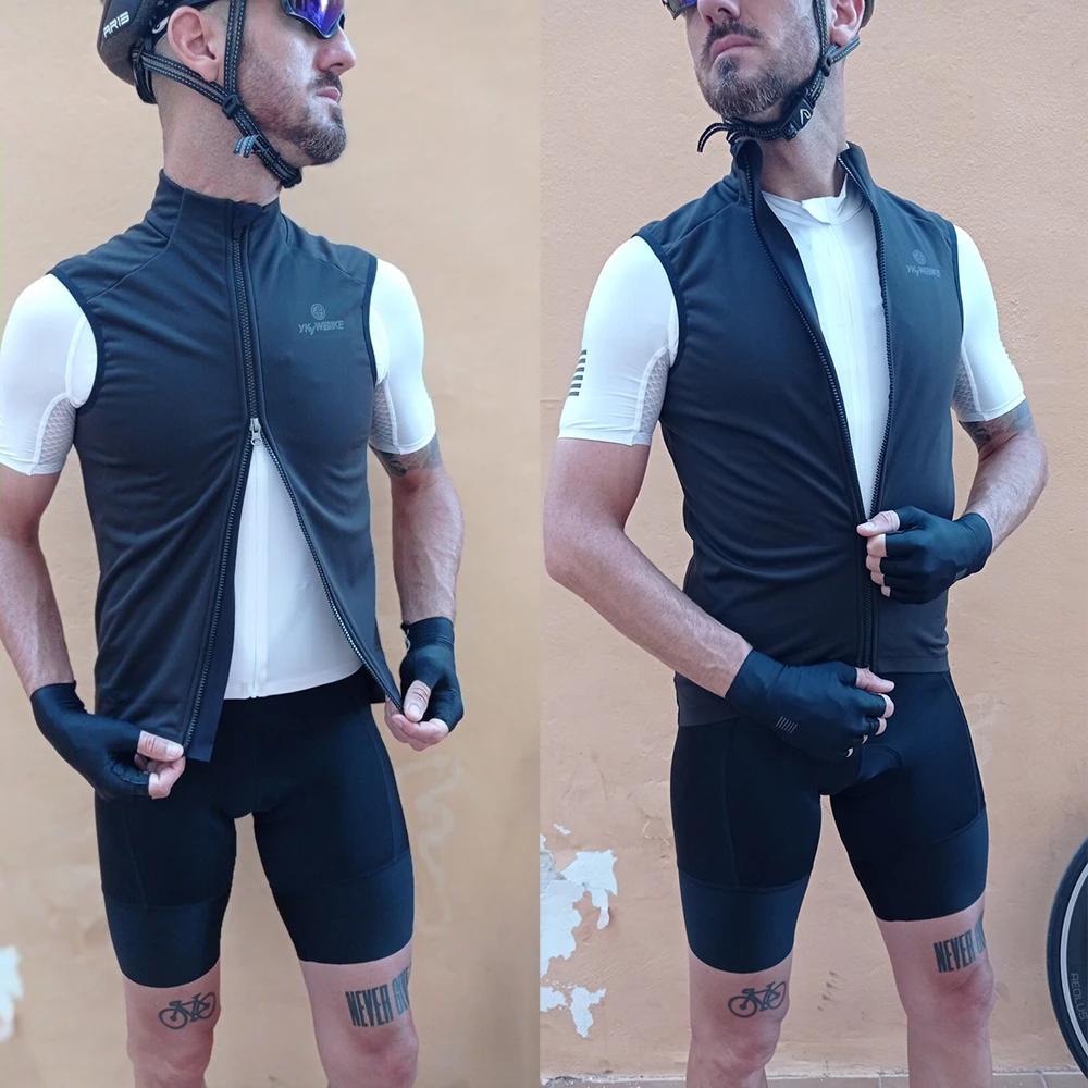 YKYWBIKE hiver cyclisme gilet coupe-vent imperméable polaire gilet vtt vélo vélo vêtements sans manc