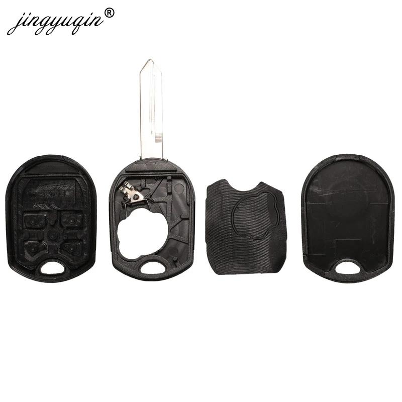 Jingyuqin-coque de clé 3/4/5 | 10 pièces, boutons à distance pour Ford Edge Explorer Ranger Windstar